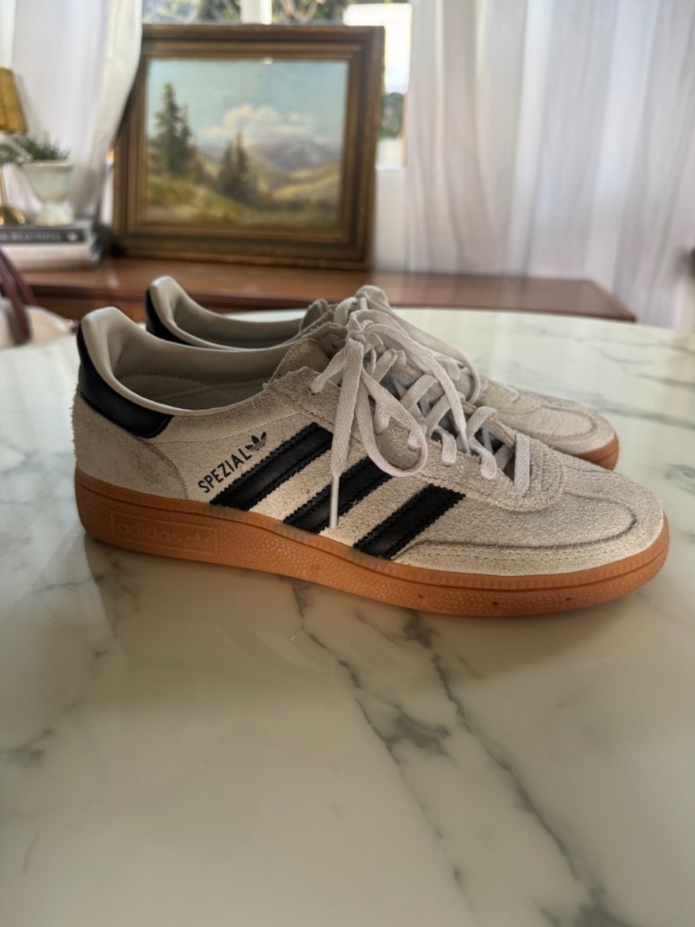 Adidas Handball Spezial Cream Black Gum Sneakers Women’s 7.5
